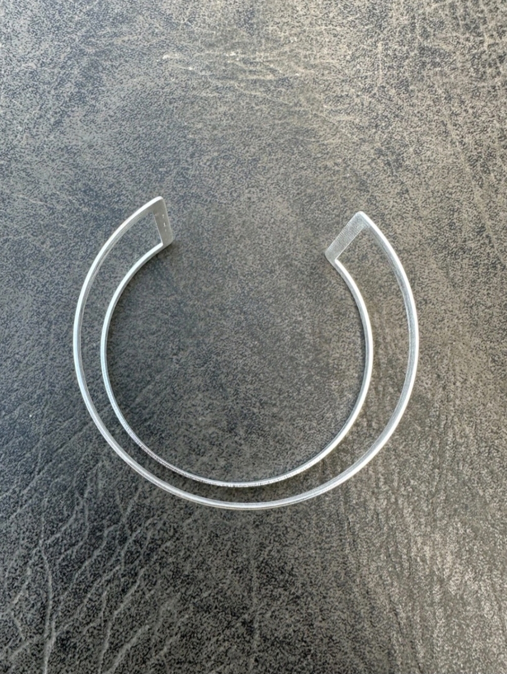 Solid 925 Sterling Silver Plain 1.5" Wide Classic Cuff Bangle Bracelet NEW - Picture 6 of 8